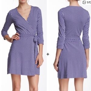 Diane Von Furstenberg New Julian Two mini wrap dress jungle diamond Size 12